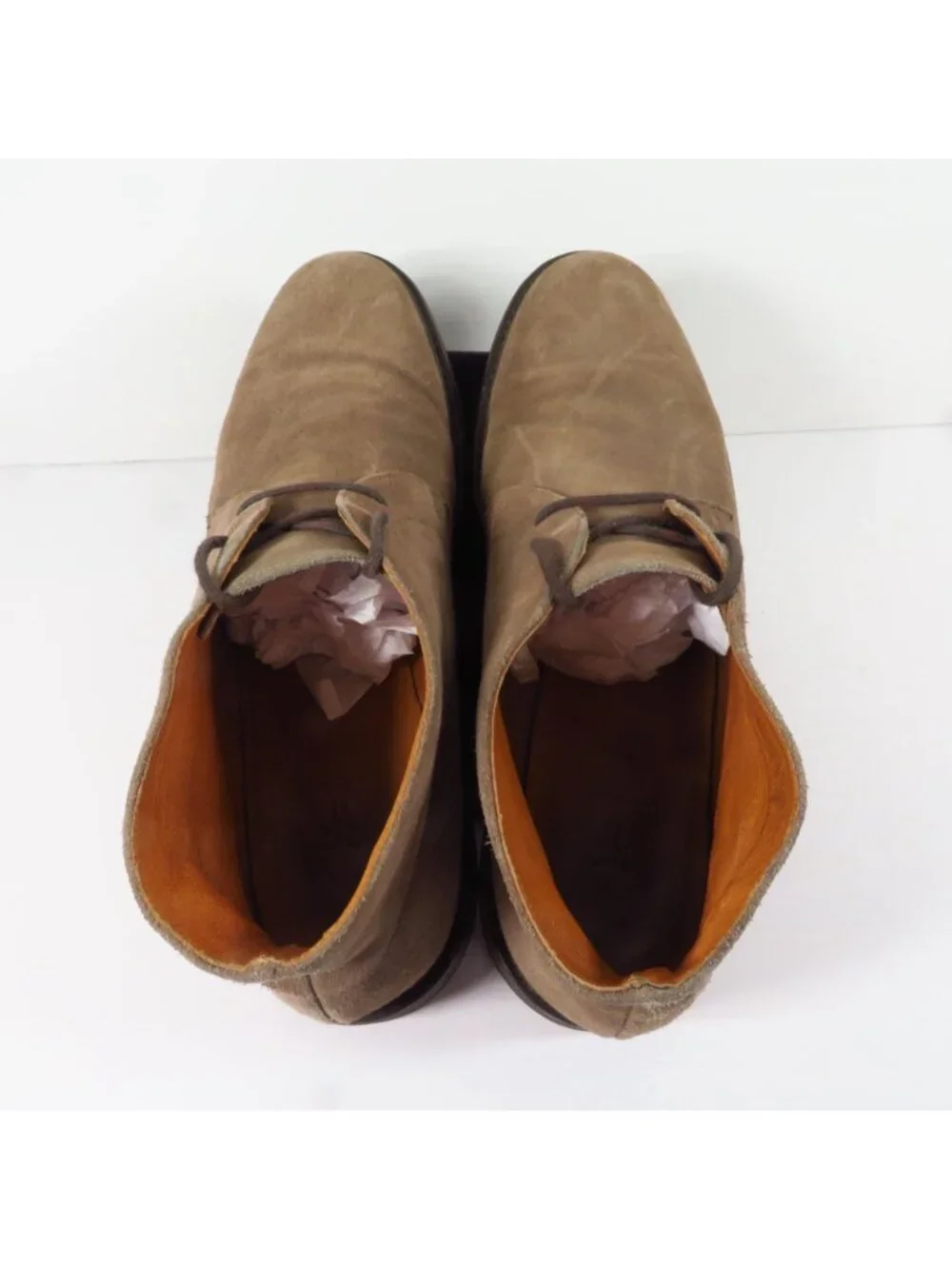 Frye Chukka Boots Men's Size 11 Brown Grey Suede Lace Up Preppy Indie Plain Toe